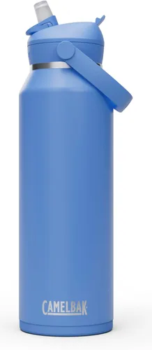Vista 25 de CamelBak - Thrive - Botella de agua con tapa y pajilla, 20 onzas - Aislante de acero inoxidable, color negro