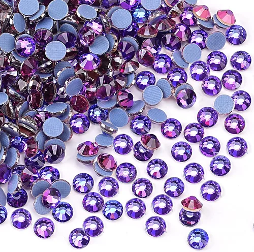 Vista 36 de Jollin Hot Fix - Diamantes de imitación de cristal con parte trasera plana, gemas de diamantes de imitación de 0.079 pulgadas