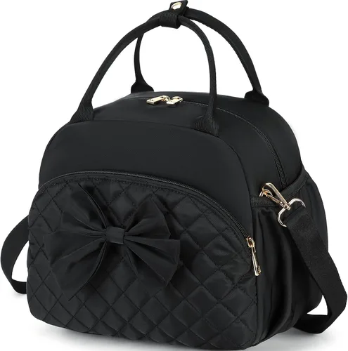 Vista 20 de LEDAOU Lonchera para Mujeres, Bolsa de Almuerzo Acolchada con Relleno Puffer, con Correa Ajustable, Aislada, Reutilizable, para el Trabajo, Escuela