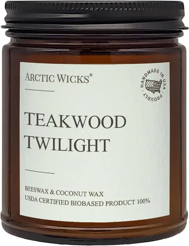 Vista 8 de Velas perfumadas de cera de abeja y coco, 9 onzas, ámbar, rústicas, no tóxicas, de combustión limpia, 100% certificada por USDA, a base de plantas