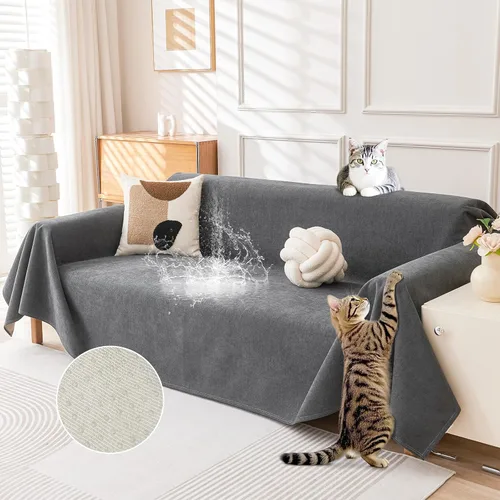 Vista 9 de Deep Dream Funda para Sillón Resistente a Arañazos de Gato, Funda Impermeable para Sofá para Perros, Protectores de Sofá Amigables con Mascotas