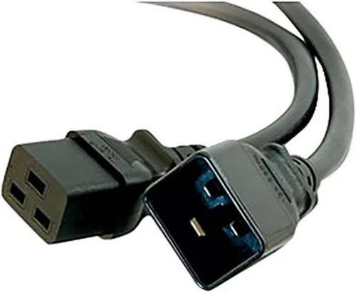 Vista 74 de Cable de alimentación C2G, cable de extensión corto, cable de extensión de alimentación, cable de alimentación de bloqueo, 10A, 250V, negro, 1 pie
