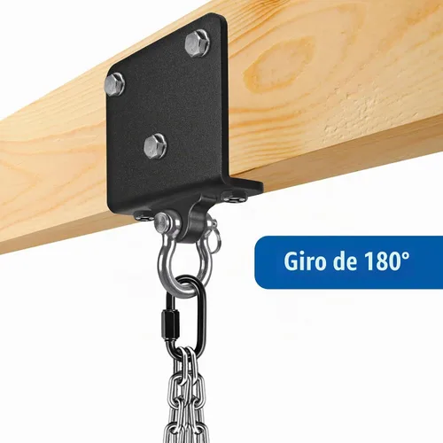 Vista 4 de Kipika Colgador de pared para bolsa pesada, soporte giratorio para bolsa de boxeo resistente para gimnasio en casa, longitud ajustable para bolsa
