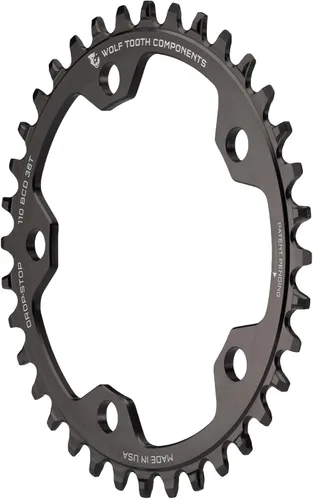 Vista 2 de Wolf Tooth Componentes Drop-Stop 110 BCD 36T Plato para carretera/CX/Grava