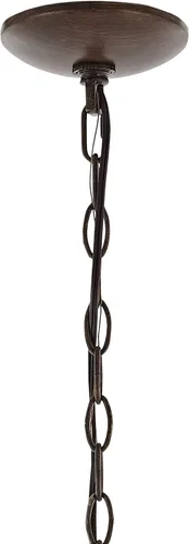 Vista 6 de Eyely EYL1320A Oria - Candelabro LED de hierro con 6 luces de mediados de siglo para comedor, cocina y sala de estar, rústico, tradicional, cabaña
