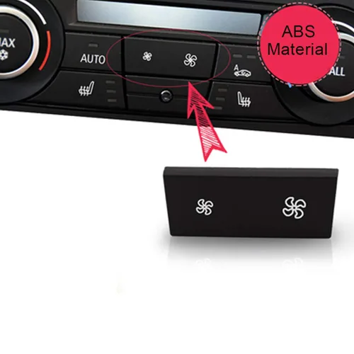 Vista 7 de Jaronx para reemplazo del botón de velocidad del ventilador del panel de control climático de BMW A/C Compatible con BMW Serie 1 E81/E87/E88/E82
