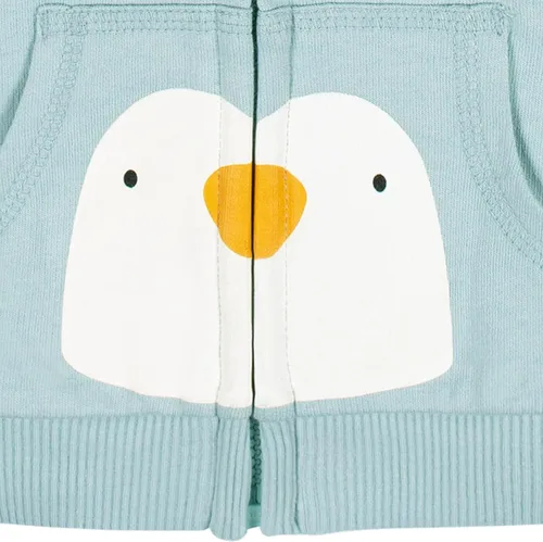 Vista 5 de Gerber Conjunto de ropa con capucha y joggers con cremallera para bebés niños pequeños