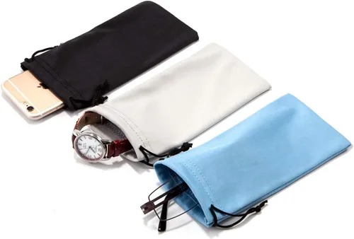Vista 7 de TRIUMPH VISION Paquete de 3 bolsas suaves para lentes - Bolsa para gafas Bolsa de limpieza de pantalla de microfibra