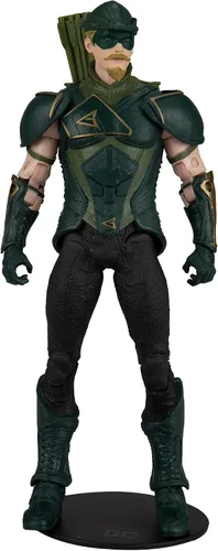 Vista 4 de McFarlane Toys - Figura DC Direct Gaming de 7 pulgadas con cómic - Injustice 2 WV1 - Green Arrow