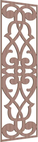 Vista 31 de 9 3/8"W x 24 3/8"H x 1/4"T Bellaire Decorativos Paneles de pared de madera calado, abedul