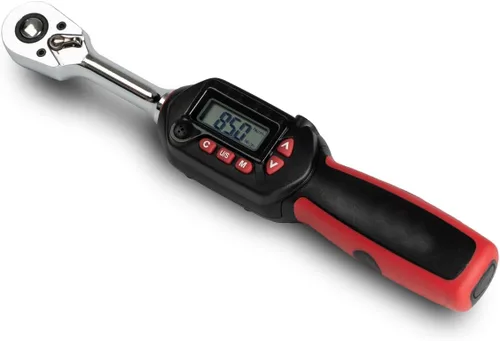 Vista 22 de Llave dinamométrica digital de 1/2 pulgada Tapha Tools, rango de torque 7.4-147.5 ft-lb (10-200 N-m), precisión ±2%, notificación LED y timbre