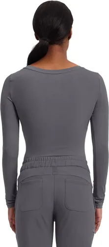 Vista 6 de Curación manos Melissa Negro playera de manga larga Peltre