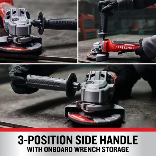 Vista 5 de CRAFTSMAN V20 - Amoladora angular inalámbrica de 4-1/2 pulgadas, solo herramienta (CMCG451B)