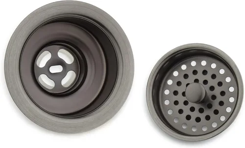 Vista 2 de Signature Hardware 480532 Colador de cesta de 4-1/2" con cordal - Oro cepillado