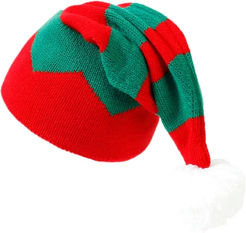 Vista 28 de 2 gorros de punto de Navidad para padres e hijos, gorro de Papá Noel para adultos, bebés, invierno, cálido, gorro de calavera para fiestas