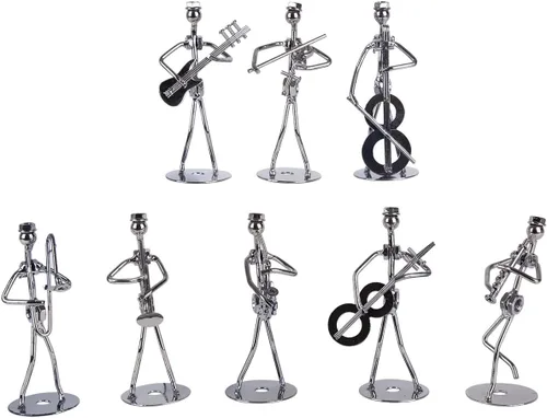Vista 10 de Home Decor - Alambres y tornillos de hierro fundido, estatua/figura (reproductor de cello)