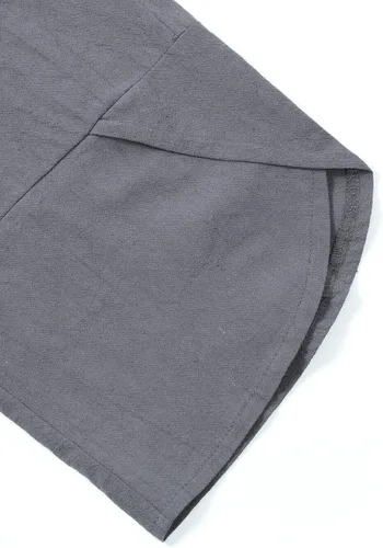 Vista 6 de Yimoon Overol de verano de lino de algodón para mujer, overol holgado de pierna ancha con bolsillos