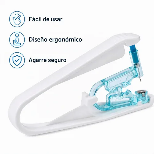 Vista 6 de Kit de perforación de oreja, 8 piezas desechables de 0.157 pulgadas (0.157 in) con aretes de oreja y 1 herramienta de perforación para pistola