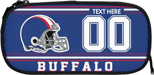 Vista 23 de Estuche para lápices Arizona, caja de lápices con nombre y número personalizados, estuche personalizado de estilo de fútbol, estuche de bolígrafo