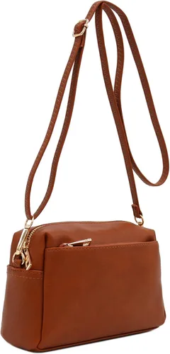 Vista 2 de FashionPuzzle Triple Zip Small Crossbody Bag