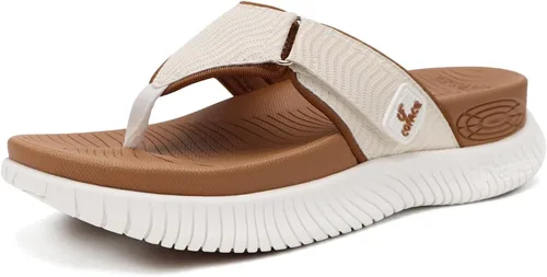 Vista 12 de COFACE Sandalias ortopédicas para mujer, cómodas sandalias de plataforma para playa, talla 6-12