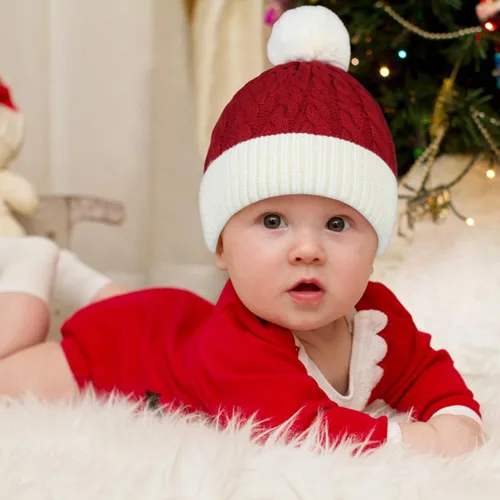 Vista 3 de Century Star Baby Christmas Hat Knit Santa Hat Winter Baby Boy Girl Christmas Xmas Newborn Toddler Kids Christmas Beanie