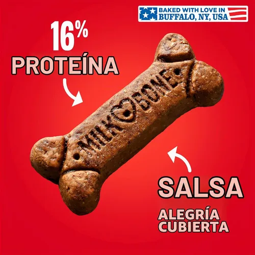 Vista 3 de Milk-Bone Gravybones Galletas para perro, pequeño/mediano, 19 onzas (paquete de 12), perros pequeños