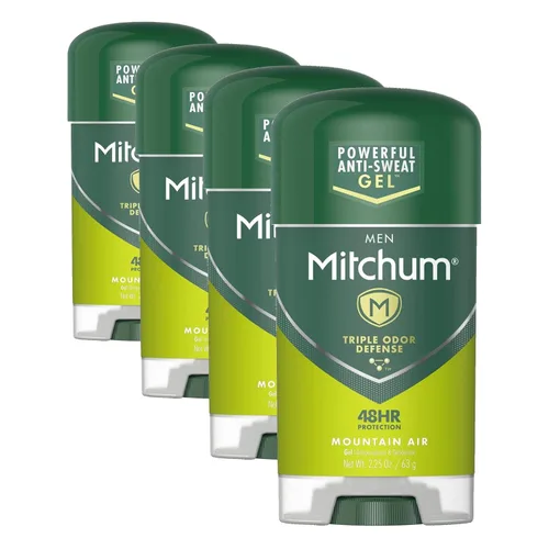 Vista 6 de Mitchum Desodorante antitranspirante en barra para hombres, gel de defensa triple contra olores, 48 horas de protección, probado por dermatólogos