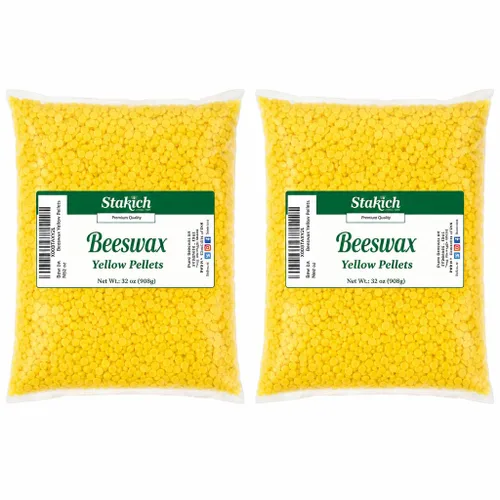 Vista 9 de Stakich Gránulos de cera de abeja amarilla pura – 100% natural, grado cosmético, calidad premium – (10 libras (en bolsas de 1 libra))