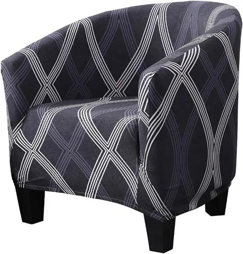 Vista 12 de Beacon Pet Funda para silla de club, elástica de elastano con patrón impreso extraíble, funda de sofá, protector de muebles para sala de estar, A15