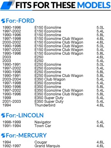 Vista 3 de Injectores de combustible mejorados 0280150943 Compatible con:-Ford F150 4.6L 1997-2003 5.4L 1997-2002 Para:-Mustang 1996-2004 F250 F350 E150 E250