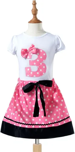 Vista 2 de Mud Kingdom - Juego de ropa de cumpleaños para niñas, ideal para regalos
