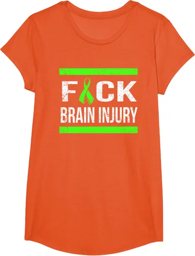 Vista 38 de Apoyo Daño cerebral Concienciación T Shirt, mujer L, Asphalt Negro