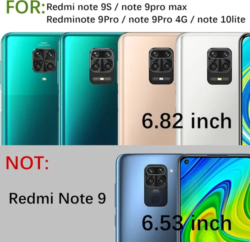 Vista 2 de Funda para Redmi Note 9 Pro, Redmi Note 9s con ranura para tarjetas de crédito, TPU suave TPU silicona resistente a los arañazos delgada ranura