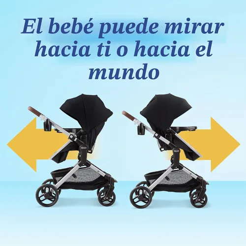 Vista 4 de Graco Modes Nes Sistema de viaje, combo modular de asiento de auto y carriola 3 en 1, portabebés de asiento de auto ajustable Slide2Me, moisés
