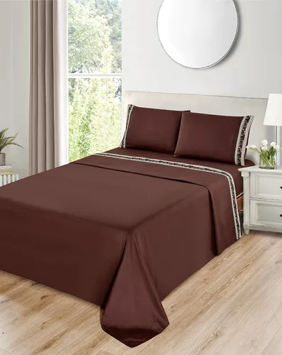 Vista 3 de Sheets & Beyond Juego de sábanas de 3 piezas de microfibra táctil de algodón súper suave con estampado de cabina (tamaño individual, oso)