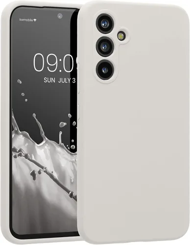 Vista 162 de kwmobile Funda compatible con Samsung Galaxy A13 4G - Funda delgada de silicona TPU - Acabado suave al tacto - Amarillo radiante