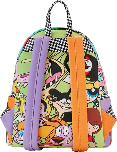 Vista 5 de Loungefly Mini mochila de collage retro de Cartoon Network, Multi, Mochila