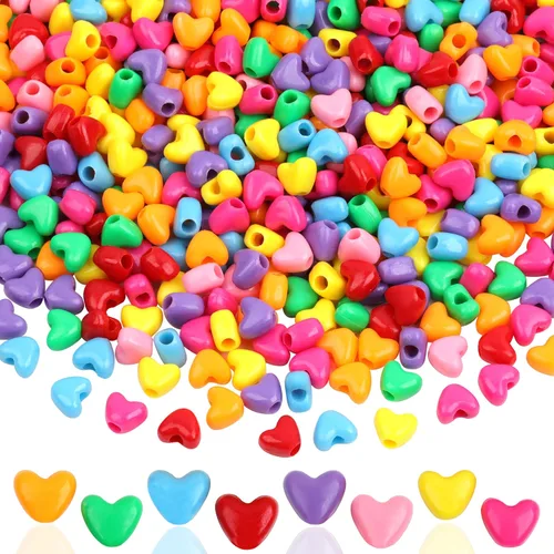 Vista 38 de Cuentas de Pony de Plástico Coloridas para Pulsera para Hacer Joyas para Pulseras de Amistad 6x9mm Multicolor para Cuentas Trenzado de Cabello