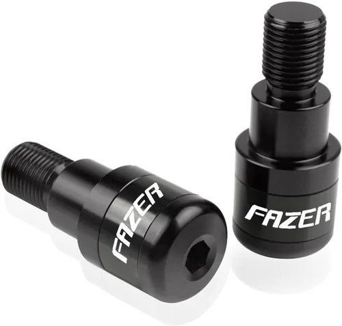 Vista 3 de 7/8" 0.866 in Agarres de manillar de motocicleta extremos de la barra del mango Tapón de extremo para Yamaha FZ-1 FZ-6 FZ1 FZ6 FZS1000 FAZER Negro