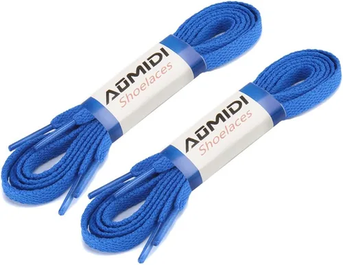Vista 8 de 2 pares de cordones de repuesto, planos de 5/16 pulgadas para tenis de Converse Verde militar