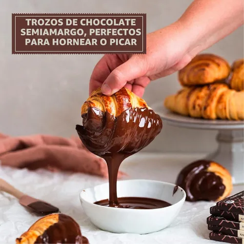 Vista 6 de Beyond Good Chocolate Chocolate Negro Puro 70% para Derretir, Paquete de 7 oz Orgánico USDA, Comercio Directo, Vegano, Kosher, Sin OGM