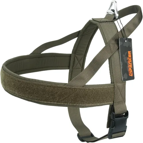 Vista 9 de EXCELLENT ELITE SPANKER Arnés sin tirones, arnés de nailon para perro, arnés ajustable para perros pequeños, arnés acolchado, entrenamiento para BLK