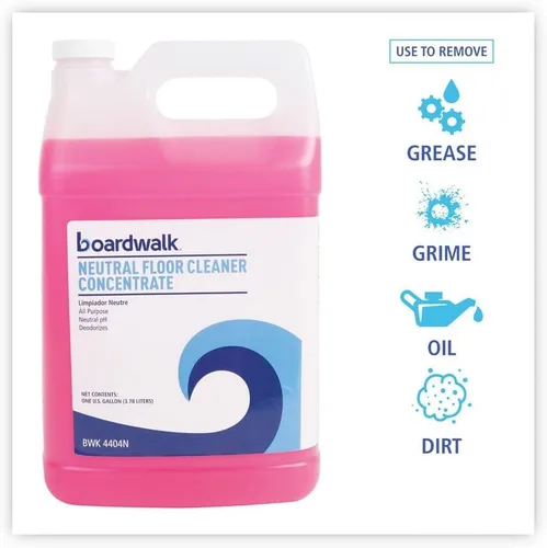 Vista 4 de Boardwalk - Limpiador concentrado neutro para pisos, botella de 1 galón, aroma a limón