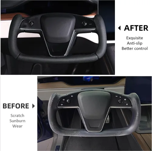 Vista 7 de Funda de volante para Tesla Yoke Model X Model S (2021-2026)