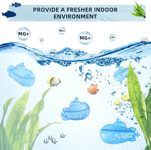 Vista 2 de AMI PARTS Humidificador limpiador flotante submarino para la mayoría de humidificadores cálidos y fríos y peceras, purifica el agua, suaviza el agua