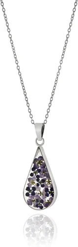 Vista 25 de Amazon Essentials Collar con colgante de flor prensada de plata de ley y oro sobre plata esterlina (anteriormente colección Amazon)