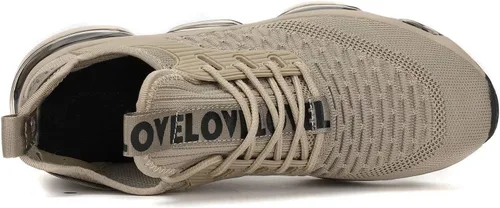Vista 3 de Zapatos deportivos para caminar para hombre, ligeros, transpirables, informales, suela suave, cómodos, para el trabajo, gimnasio, entrenamiento
