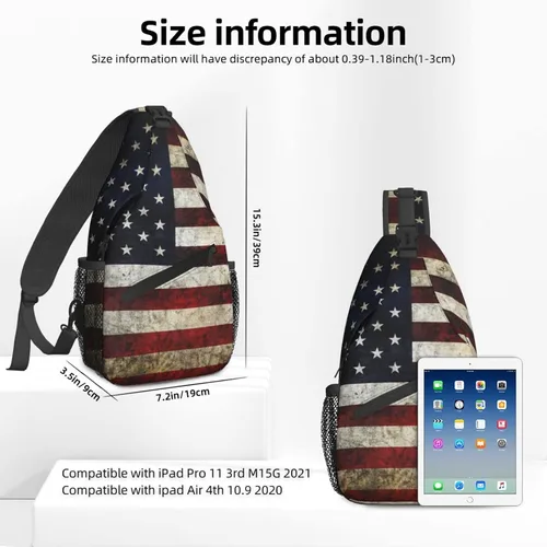 Vista 2 de Famame Mochila bandolera para el pecho, bolsa de hombro, gimnasio, ciclismo, viajes, senderismo, mochila para hombres y mujeres, Multicolor25