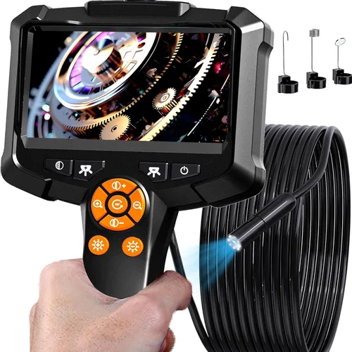 Vista 9 de Daxiongmao Boroscope 1080P Cámara industrial de inspección endoscopio Mechanical Tool for Automotive, HVAC, Plumbing, 4.3" IPS Screen, IP67